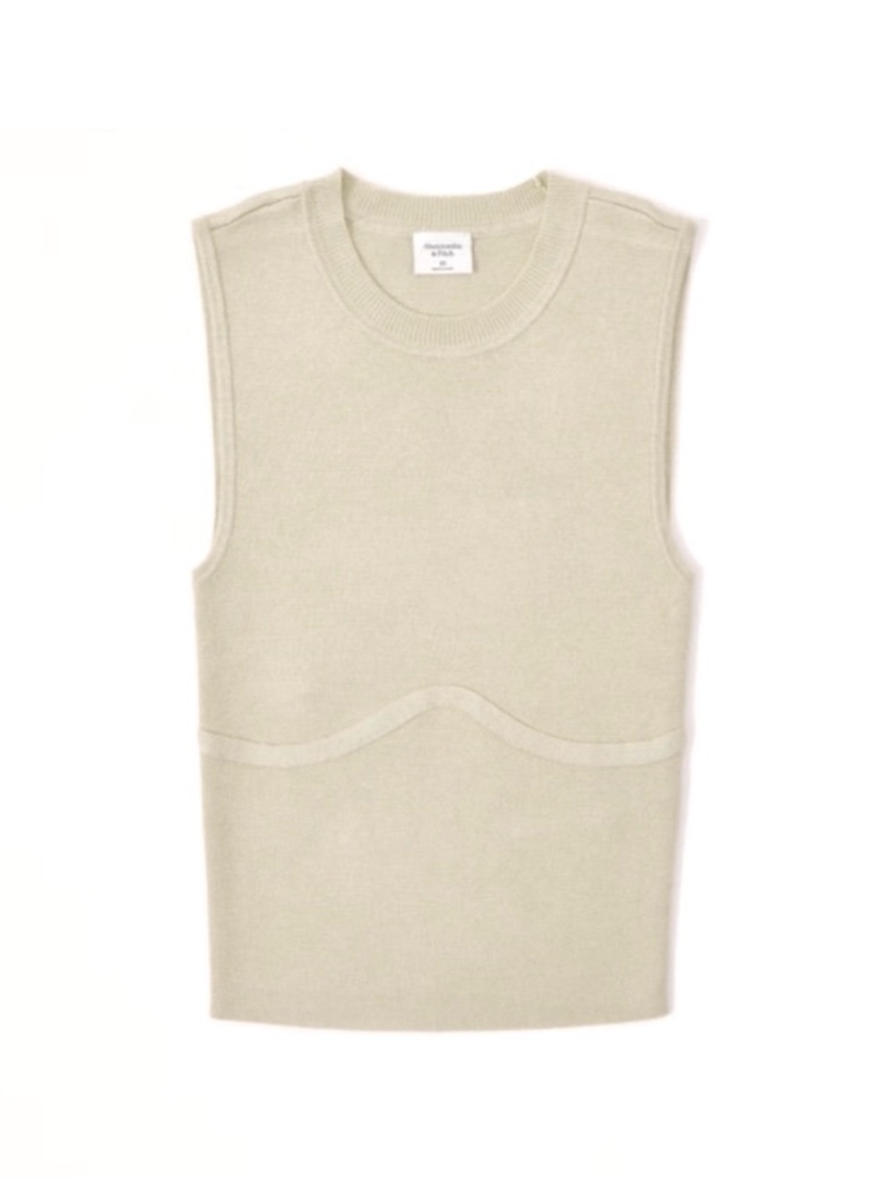 Abercrombie & Fitch Light Tan Beige Neutral Underbust Corset Tank Top SM